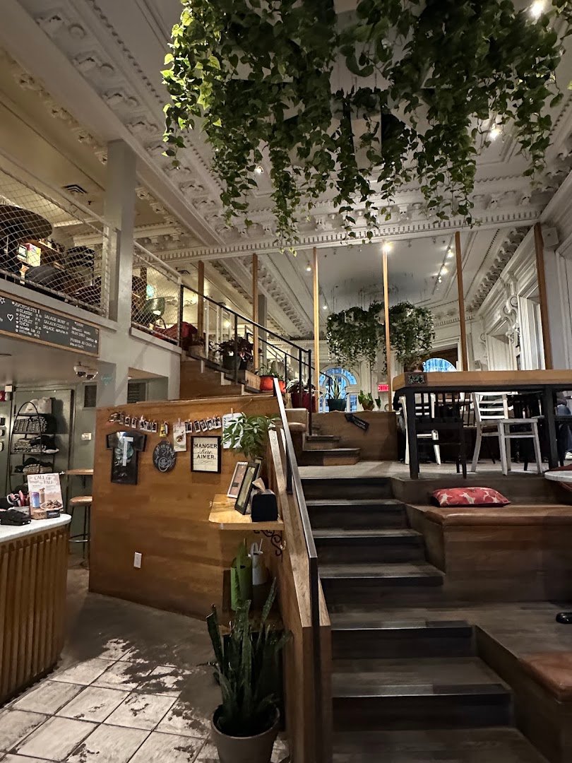 Interior of Tommy Café, specialty coffee shop in Montreal