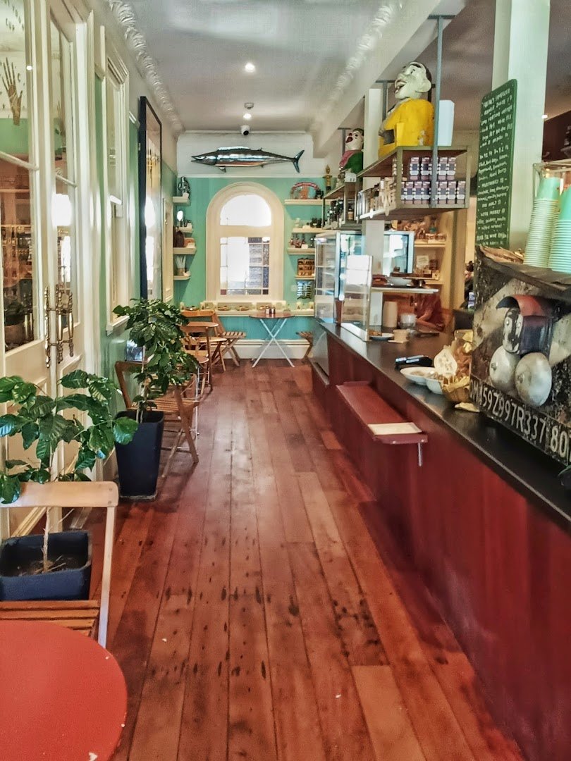 Interior of House of Good Fortune, specialty coffee shop in Wellington