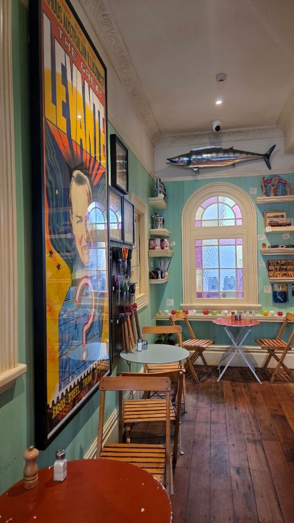 Interior of House of Good Fortune, specialty coffee shop in Wellington
