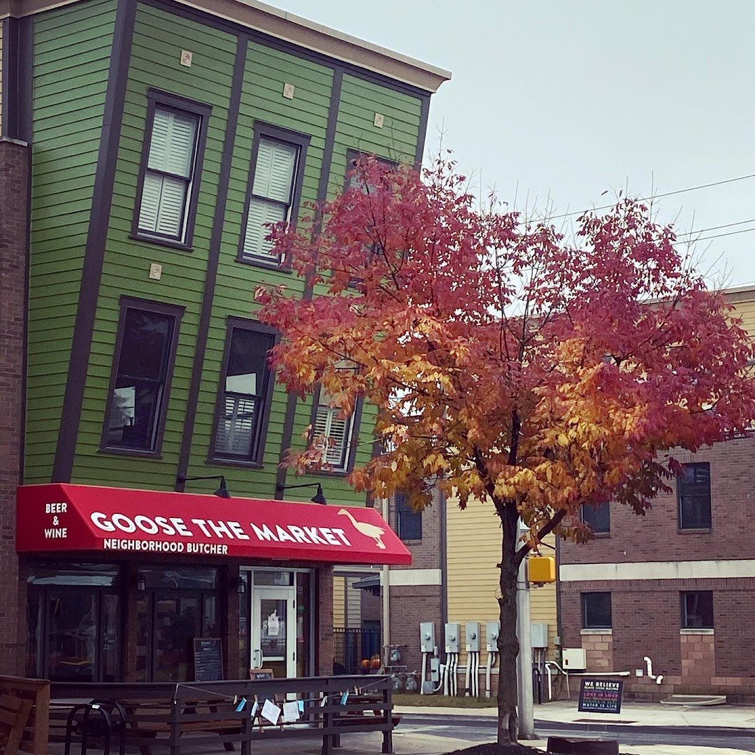 Storefront of Goose The Market, specialty coffee shop in Indianapolis