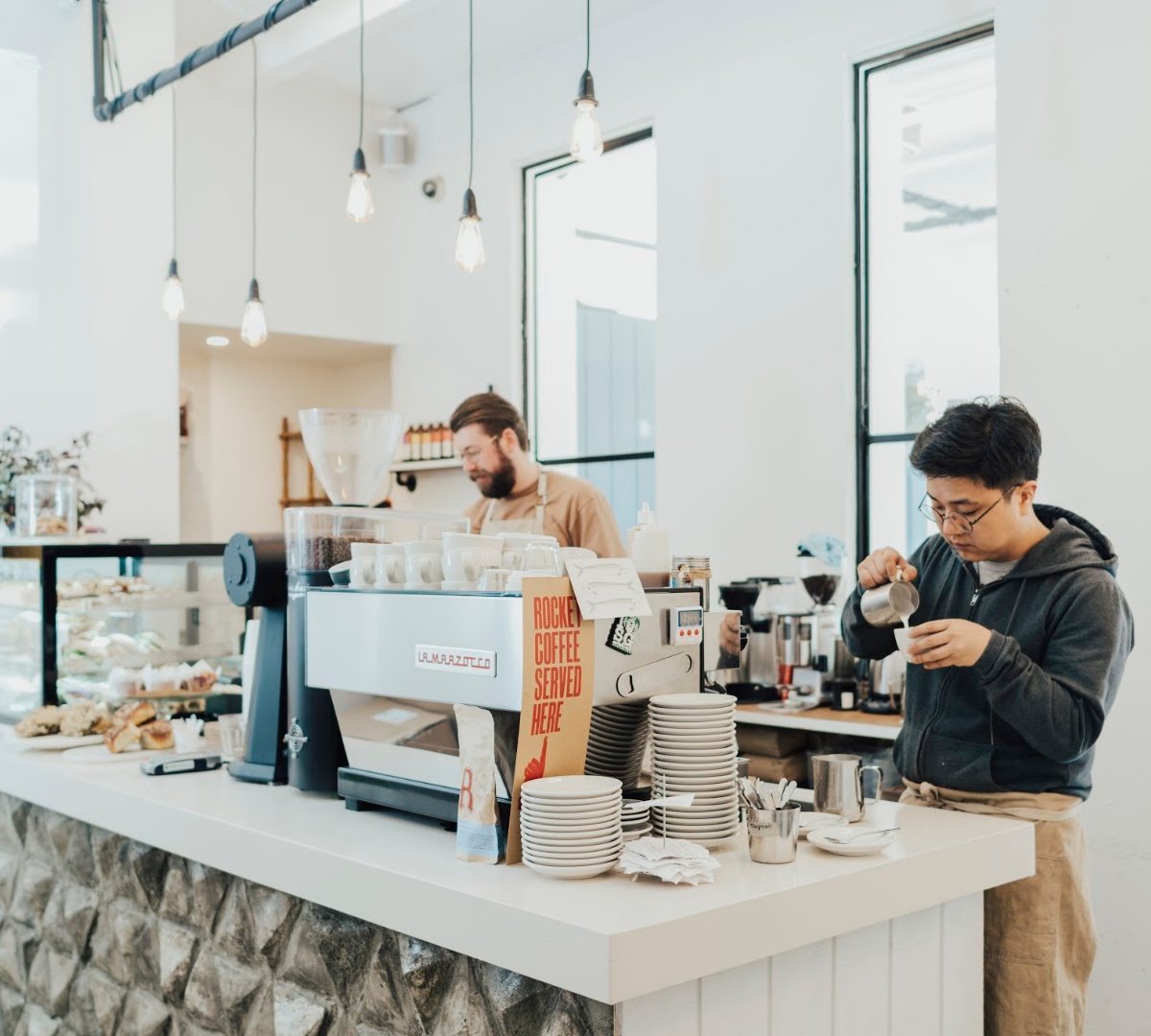 Interior of Chuffed, specialty coffee shop in Auckland