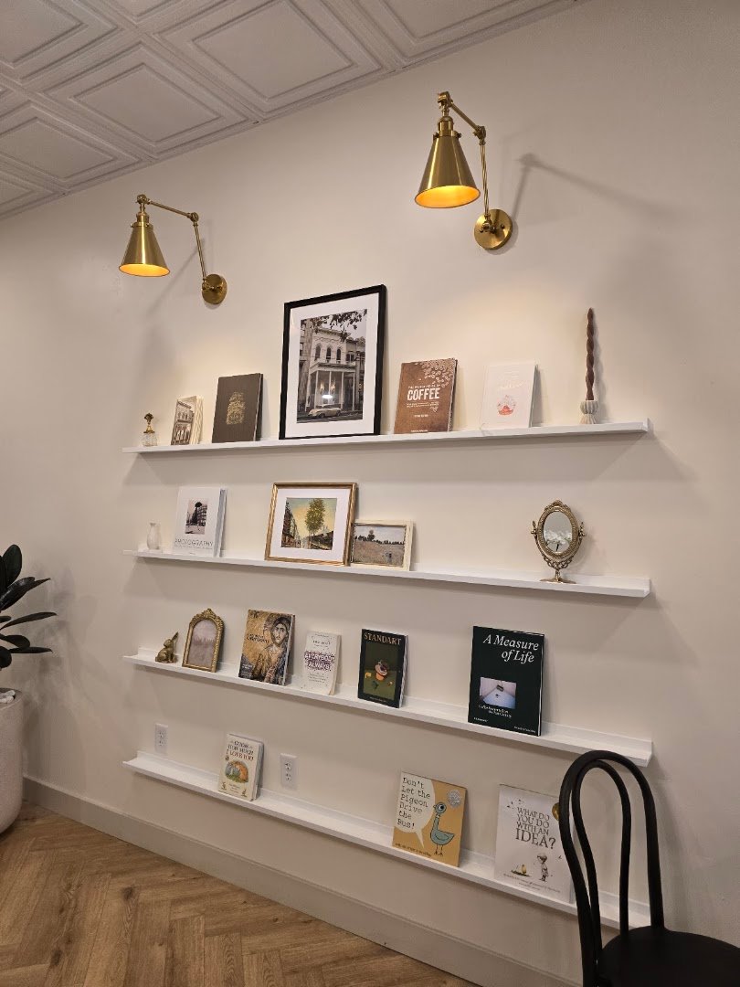 Interior of Crème Coffee, specialty coffee shop in Sacramento