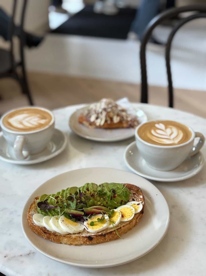 Coffee at Crème Coffee, specialty coffee shop in Sacramento