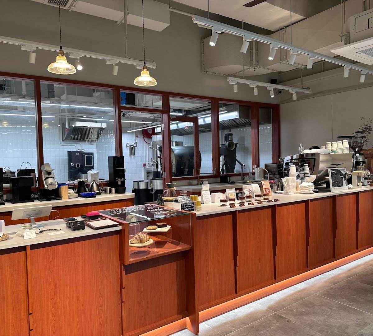 Interior of Knockbox Coffee Company, specialty coffee shop in Hong Kong