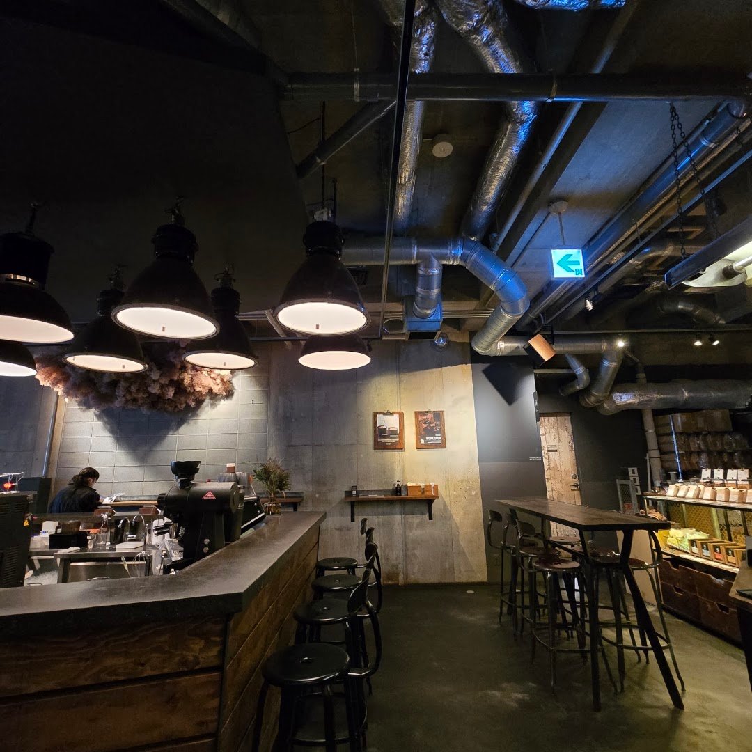 Interior of THE ROASTERY BY NOZY COFFEE, specialty coffee shop in Tokyo