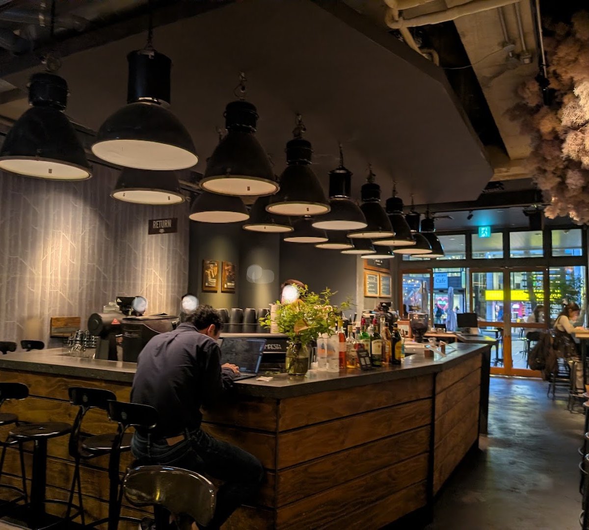 Interior of THE ROASTERY BY NOZY COFFEE, specialty coffee shop in Tokyo