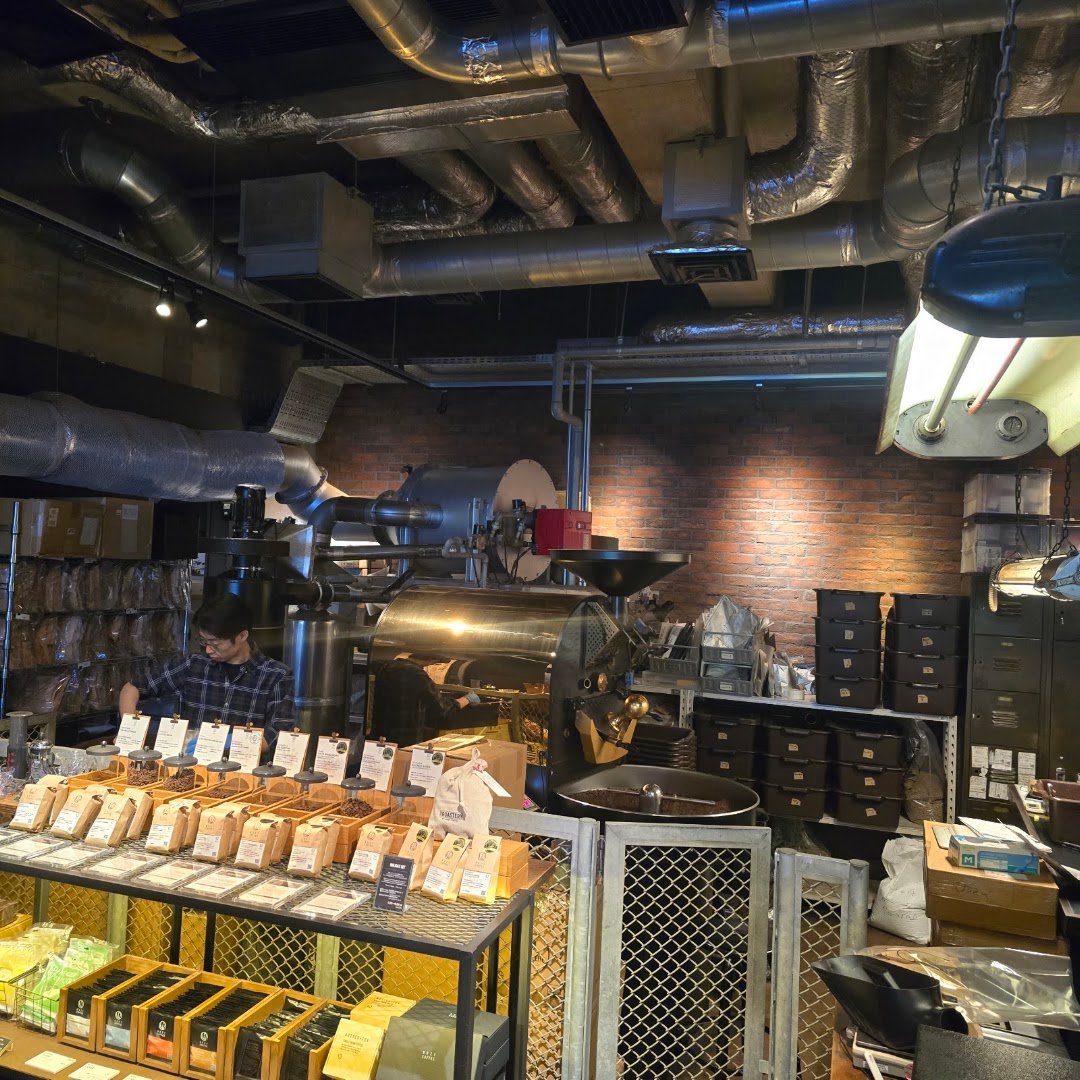 Interior of THE ROASTERY BY NOZY COFFEE, specialty coffee shop in Tokyo