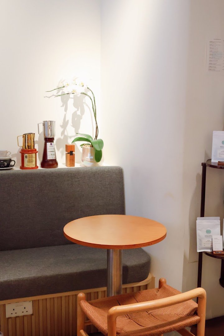 Interior of HOLISTIC Coffee, specialty coffee shop in Hong Kong