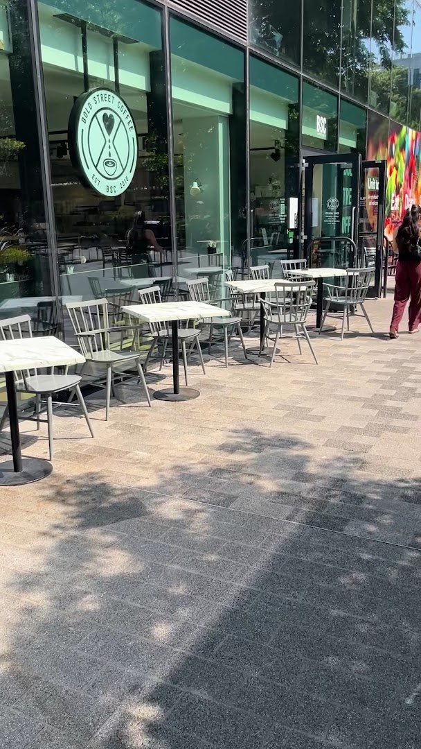 Storefront of Bold Street Coffee University Green, specialty coffee shop in Manchester