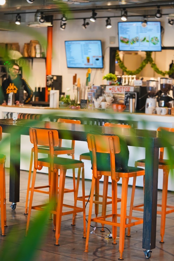 Interior of Blind Tiger Coffee Roasters, specialty coffee shop in Tampa-St. Petersburg