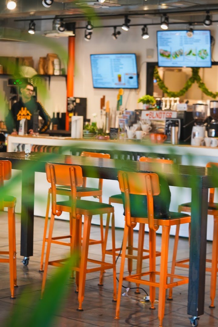 Interior of Blind Tiger Coffee Roasters, specialty coffee shop in Tampa-St. Petersburg