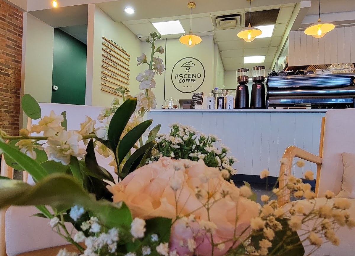 Interior of Ascend Coffee, specialty coffee shop in Indianapolis