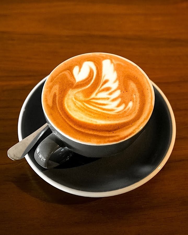 Coffee at Chocolate Fish Coffee Roasters, specialty coffee shop in Sacramento