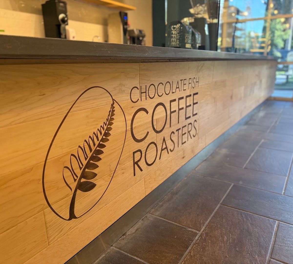 Interior of Chocolate Fish Coffee Roasters, specialty coffee shop in Sacramento