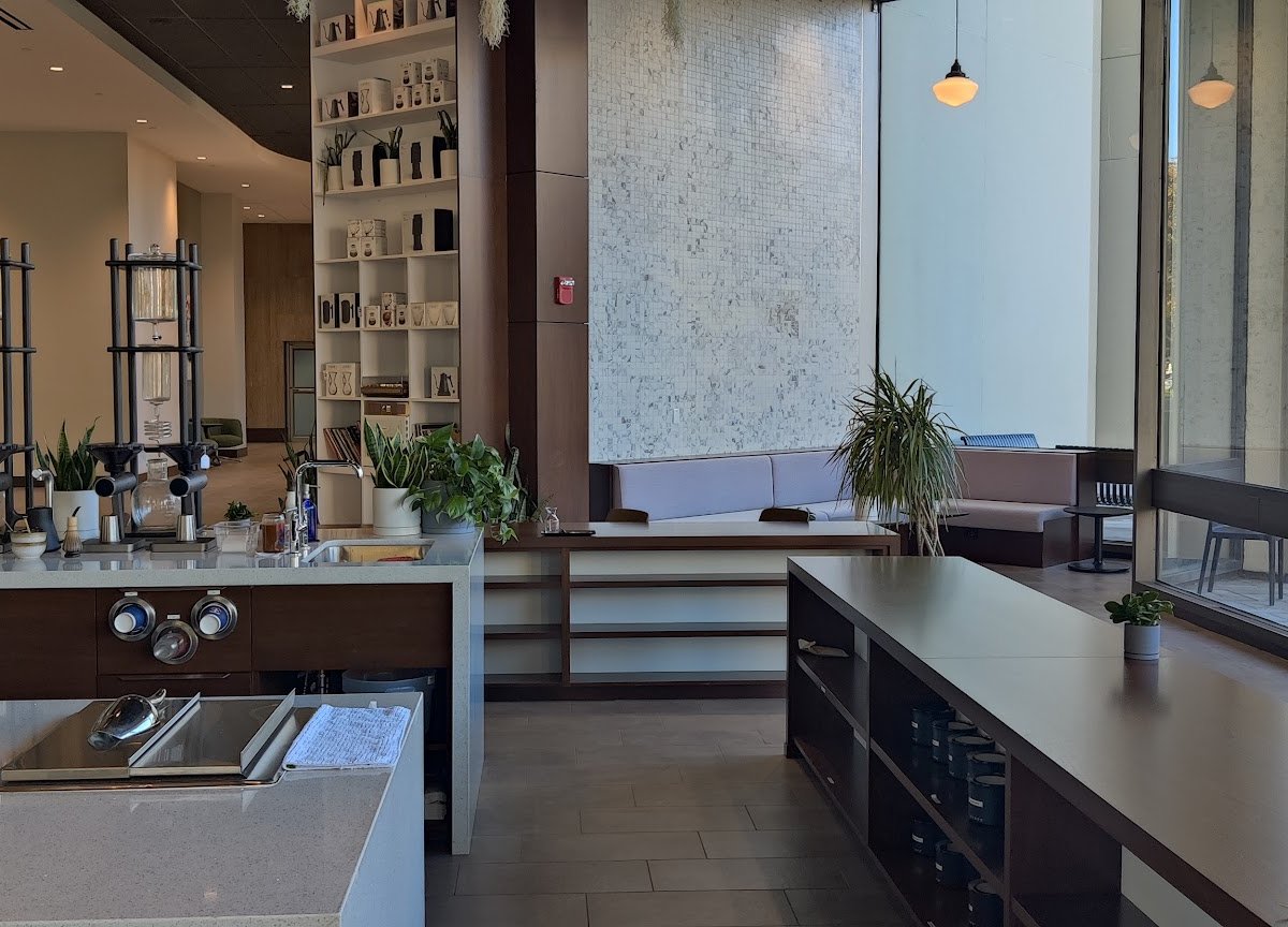 Interior of Barista Parlor 500W, specialty coffee shop in Louisville