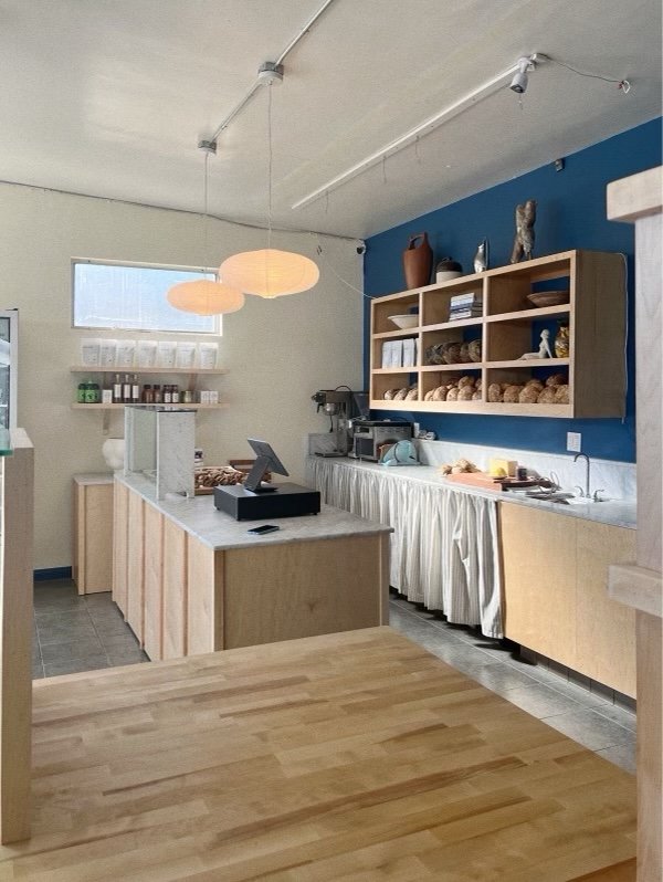 Interior of Oat Bakery, specialty coffee shop in Santa Barbara