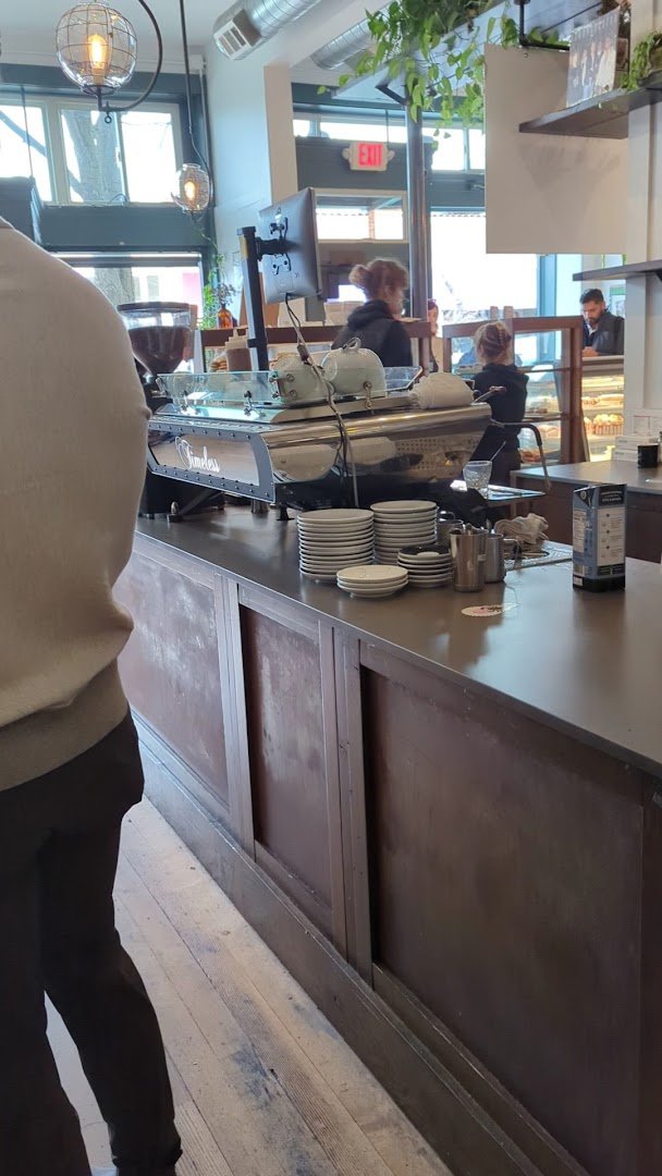 Interior of Timeless Coffee, specialty coffee shop in Oakland