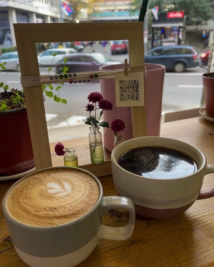 Coffee at Coffee place, specialty coffee shop in Belgrade
