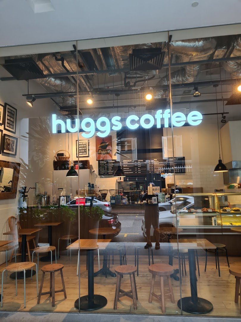 Storefront of Huggs Coffee, specialty coffee shop in Singapore