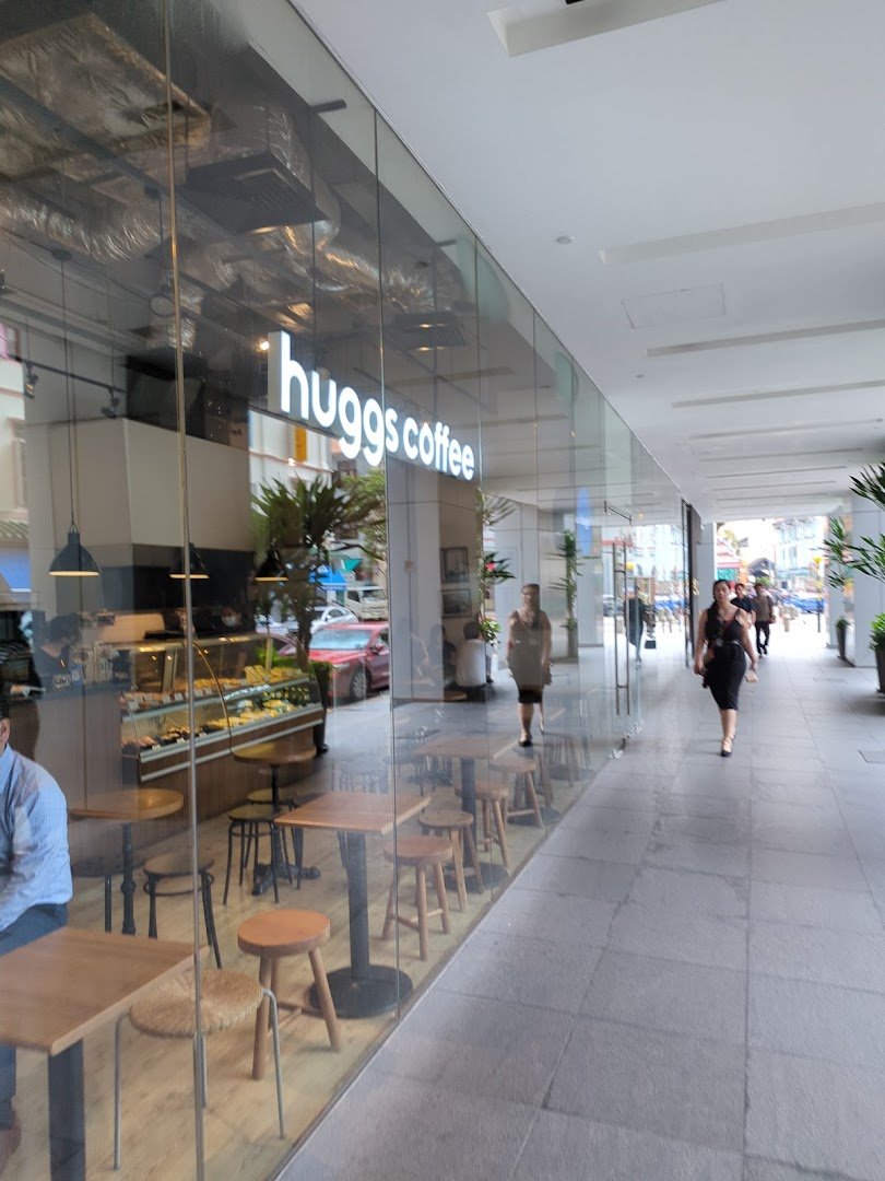 Storefront of Huggs Coffee, specialty coffee shop in Singapore