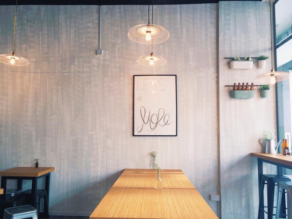 Interior of Old Hen Coffee (NUS), specialty coffee shop in Singapore