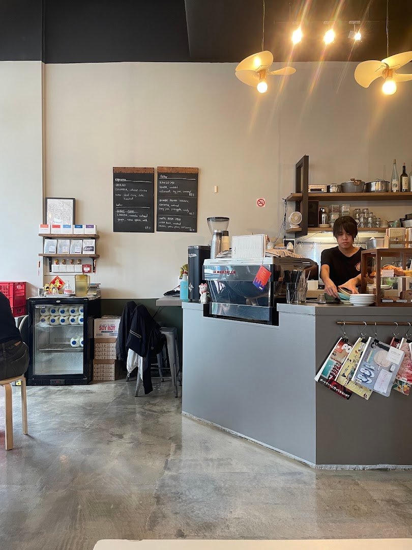 Interior of Old Hen Coffee (NUS), specialty coffee shop in Singapore