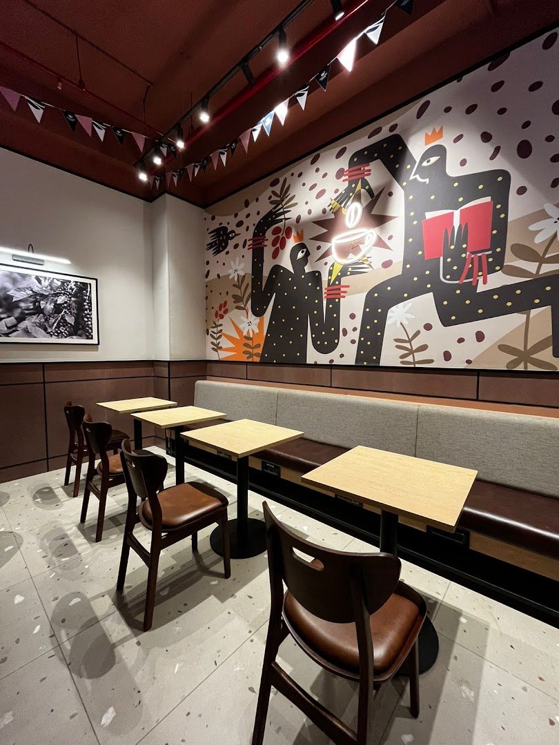 Interior of Third Wave Coffee, specialty coffee shop in Mumbai