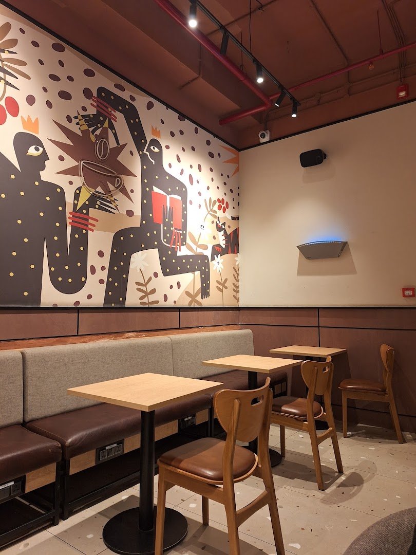 Interior of Third Wave Coffee, specialty coffee shop in Mumbai