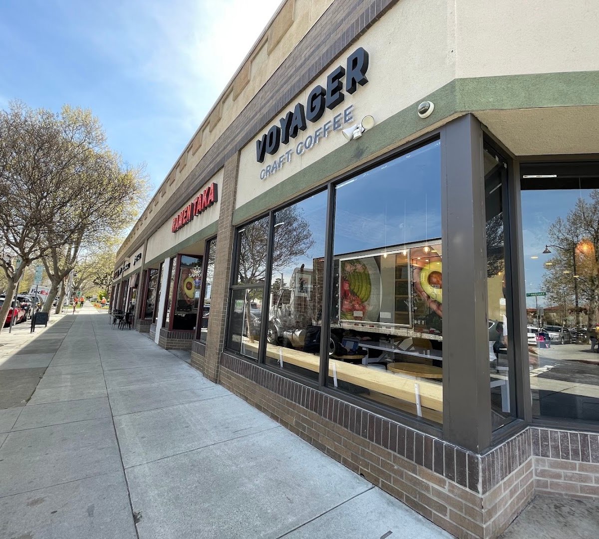 Storefront of Voyager Craft Coffee - Santa Clara University, specialty coffee shop in San Jose