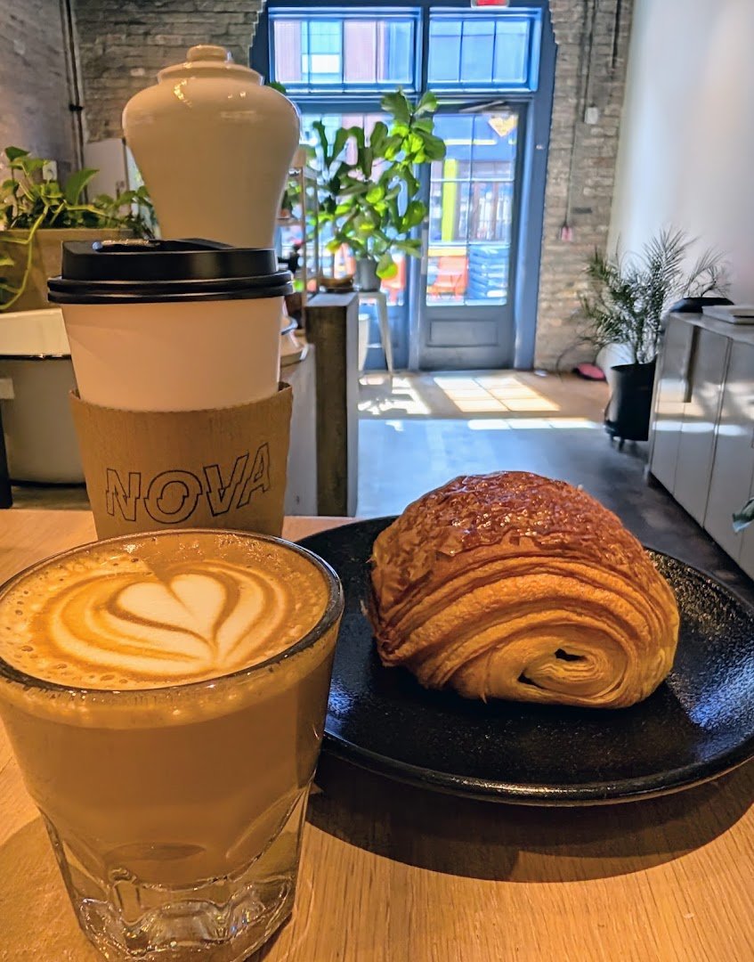Coffee at Nova Espresso, specialty coffee shop in New Orleans