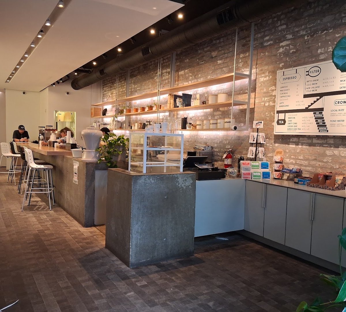 Interior of Nova Espresso, specialty coffee shop in New Orleans