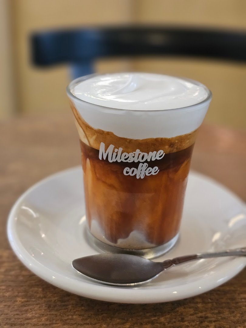 Coffee at Milestone Coffee, specialty coffee shop in Seoul