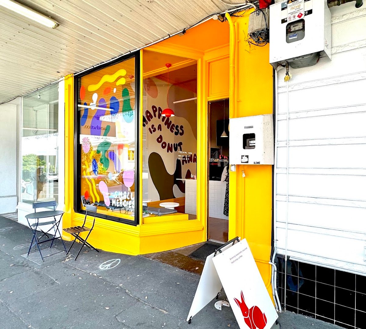 Storefront of Small Mercies, specialty coffee shop in Auckland