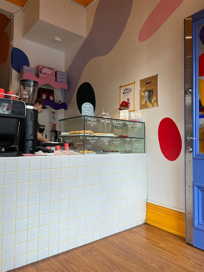 Interior of Small Mercies, specialty coffee shop in Auckland