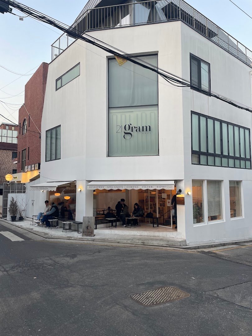 Storefront of HitCoffee Roasters, specialty coffee shop in Seoul