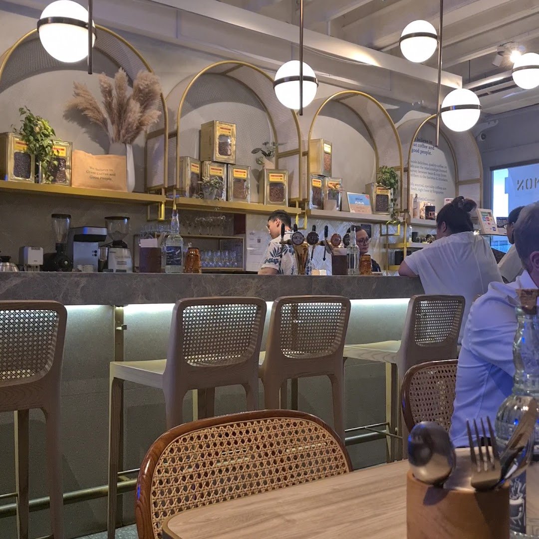 Interior of Common Man Coffee Roasters - Stanley Street, specialty coffee shop in Singapore