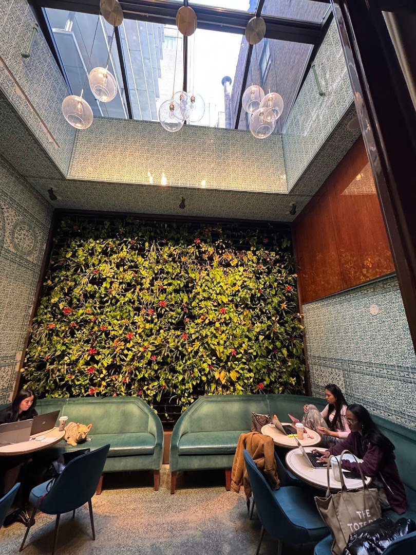 Interior of Felix Roasting Co. (West SoHo), specialty coffee shop in New York