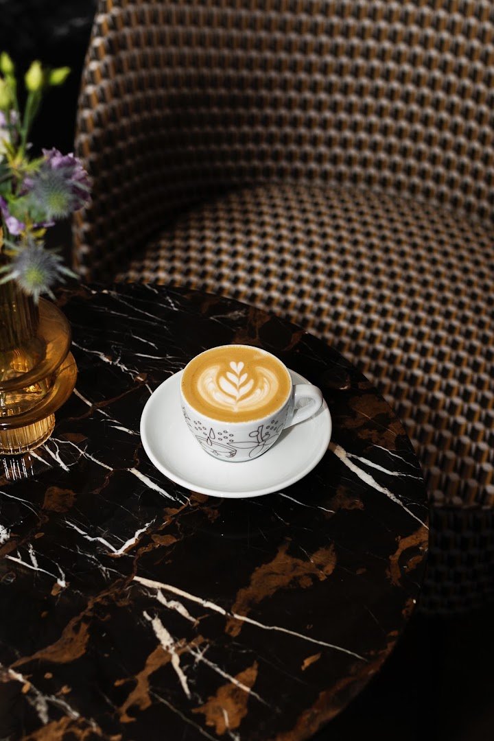 Coffee at La Boheme Cafe, specialty coffee shop in Prague