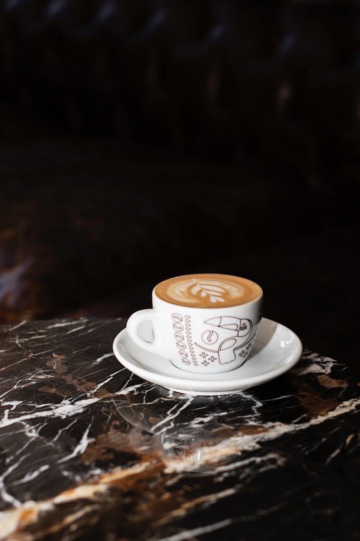 Coffee at La Boheme Cafe, specialty coffee shop in Prague