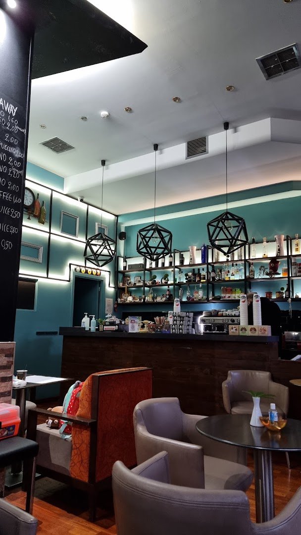 Interior of Magica coffee food, specialty coffee shop in Athens
