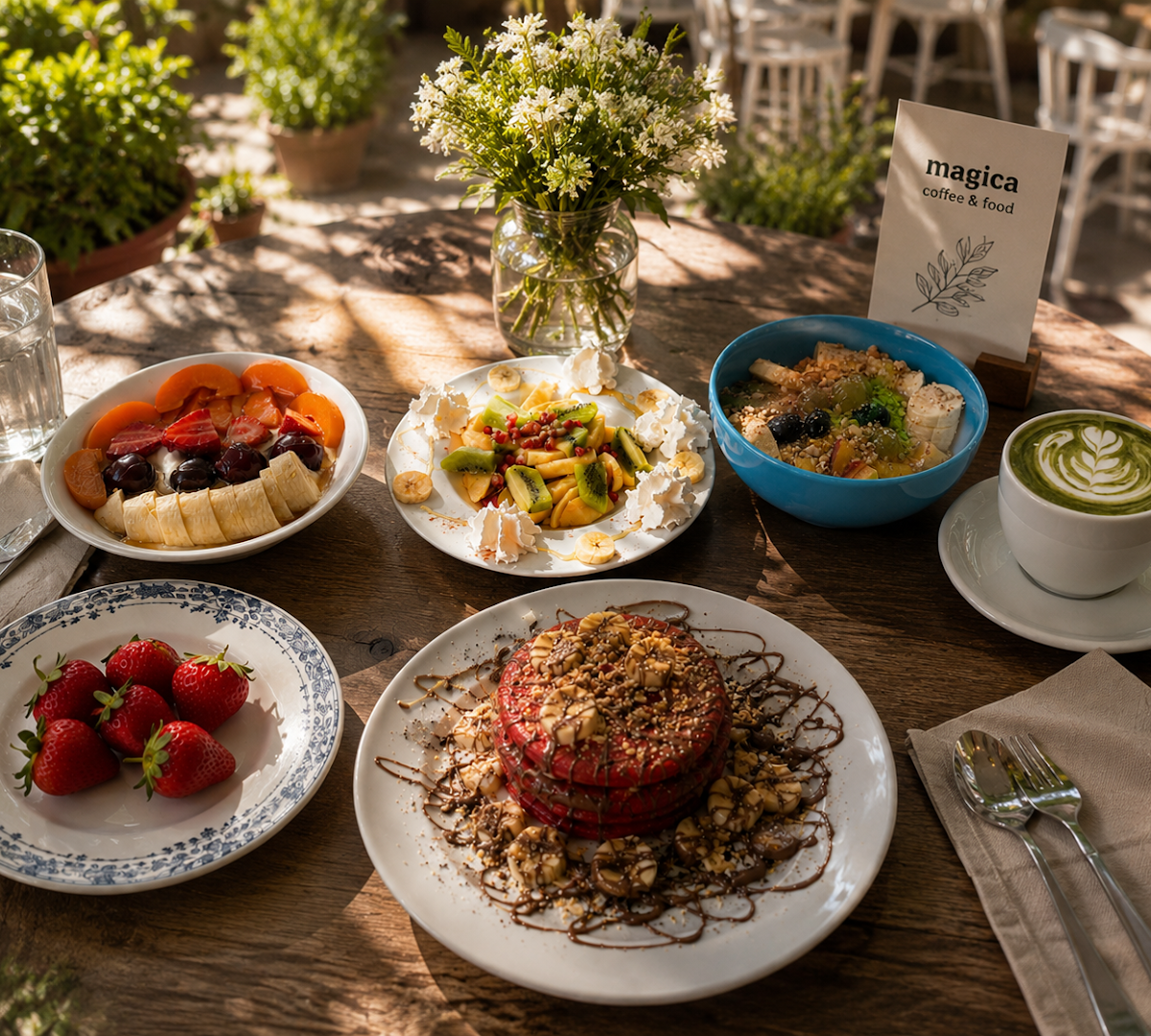 Food at Magica coffee food, specialty coffee shop in Athens