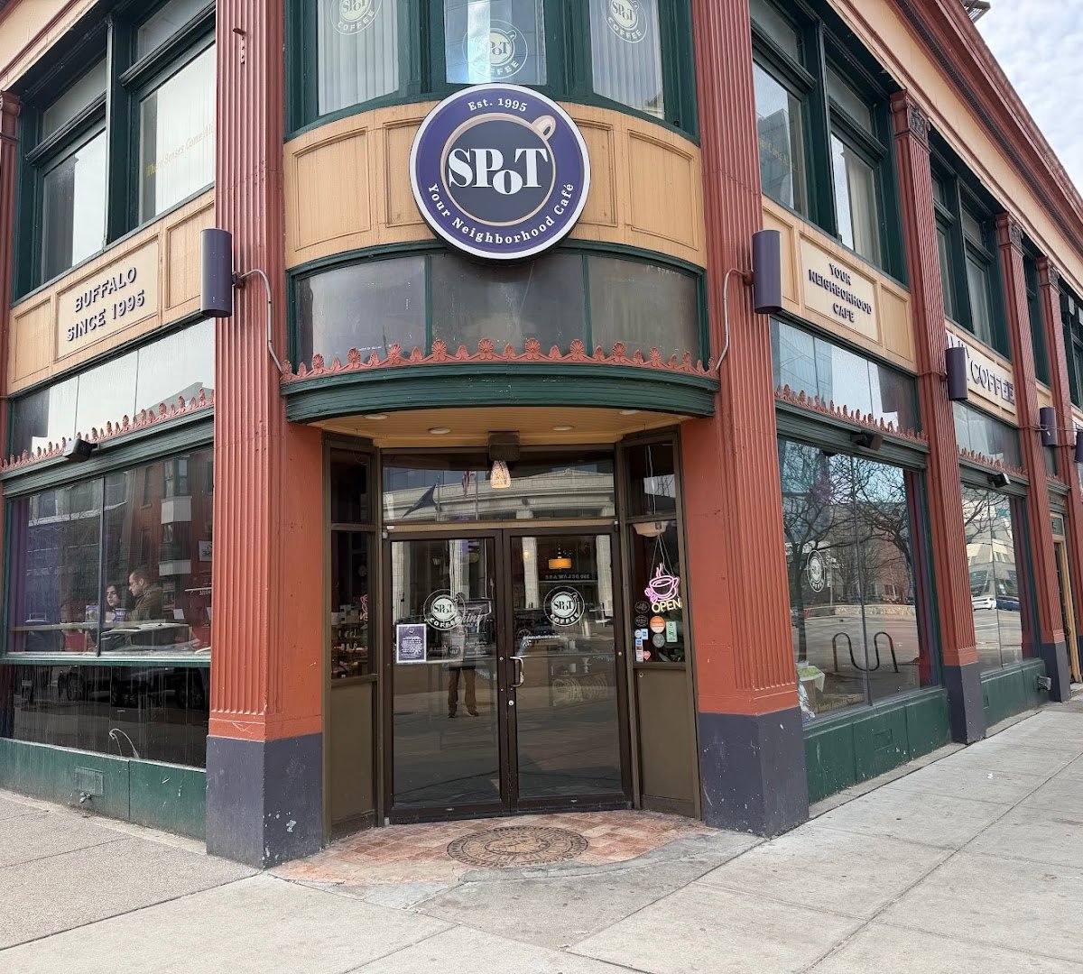 Storefront of SPoT Coffee Delaware/Chippewa, specialty coffee shop in Buffalo