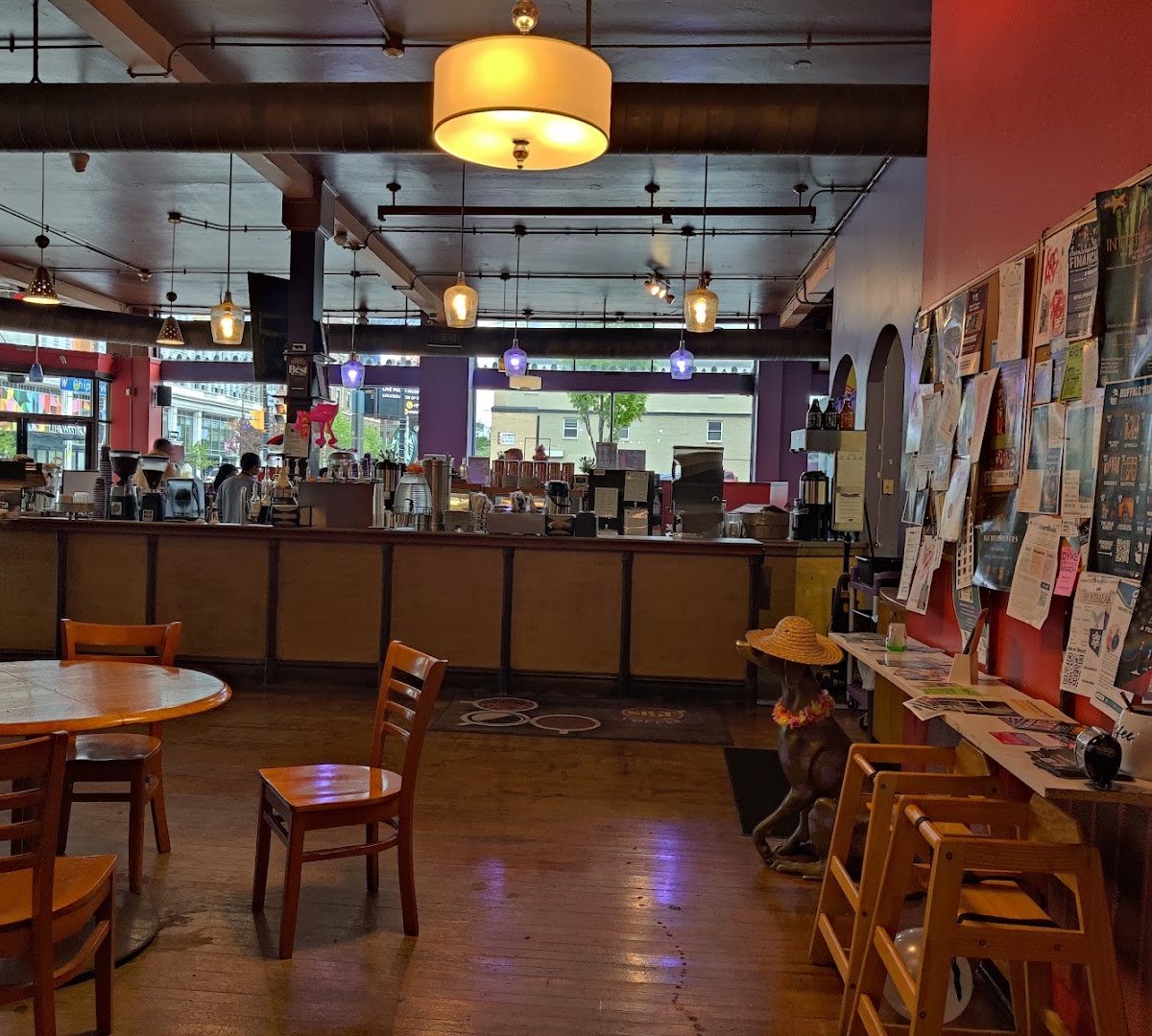 Interior of SPoT Coffee Delaware/Chippewa, specialty coffee shop in Buffalo