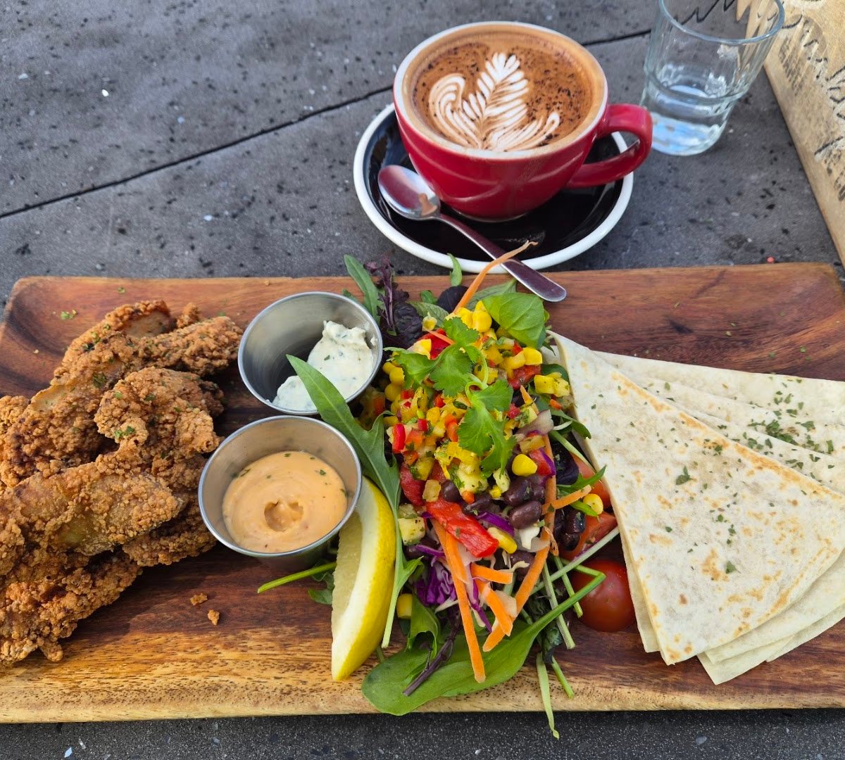 Coffee at Little Sister Café, specialty coffee shop in Auckland