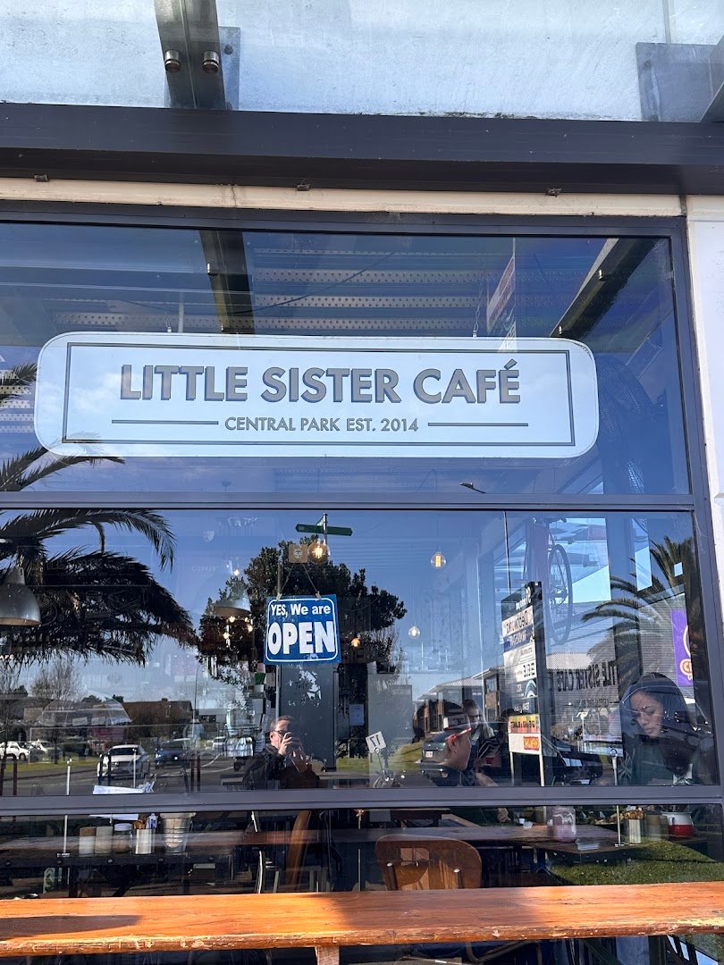 Storefront of Little Sister Café, specialty coffee shop in Auckland