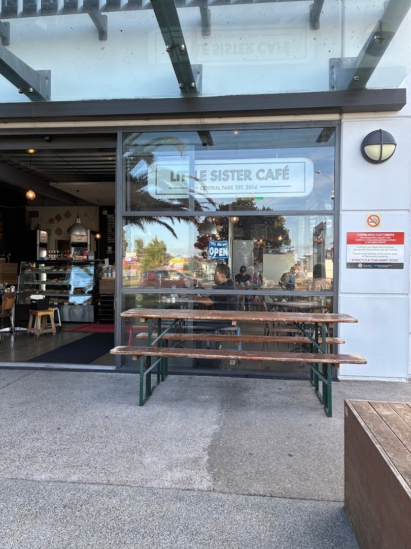 Storefront of Little Sister Café, specialty coffee shop in Auckland