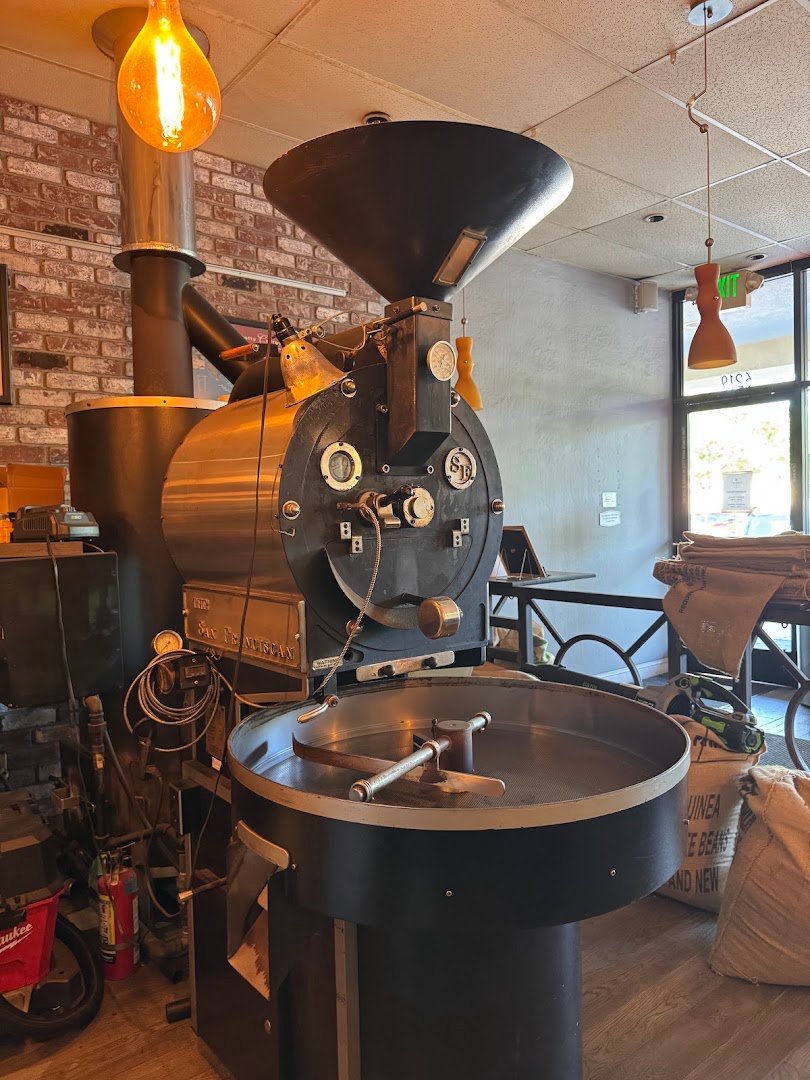 Interior of MoonBean's Coffee, specialty coffee shop in San Jose