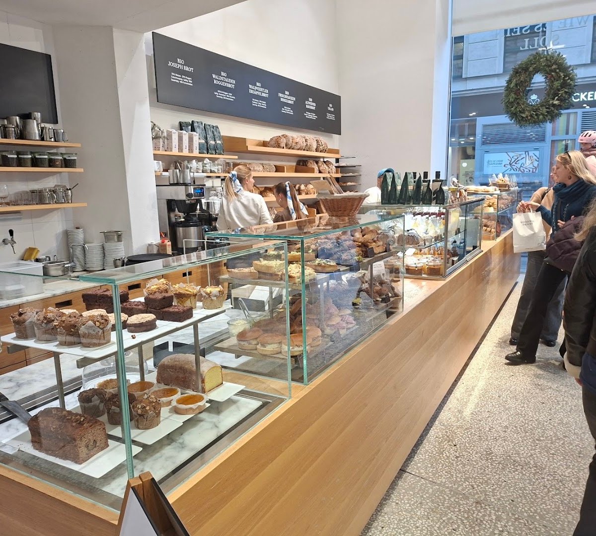 Interior of Joseph Brot • Wien Bio Bäckerei, specialty coffee shop in Vienna