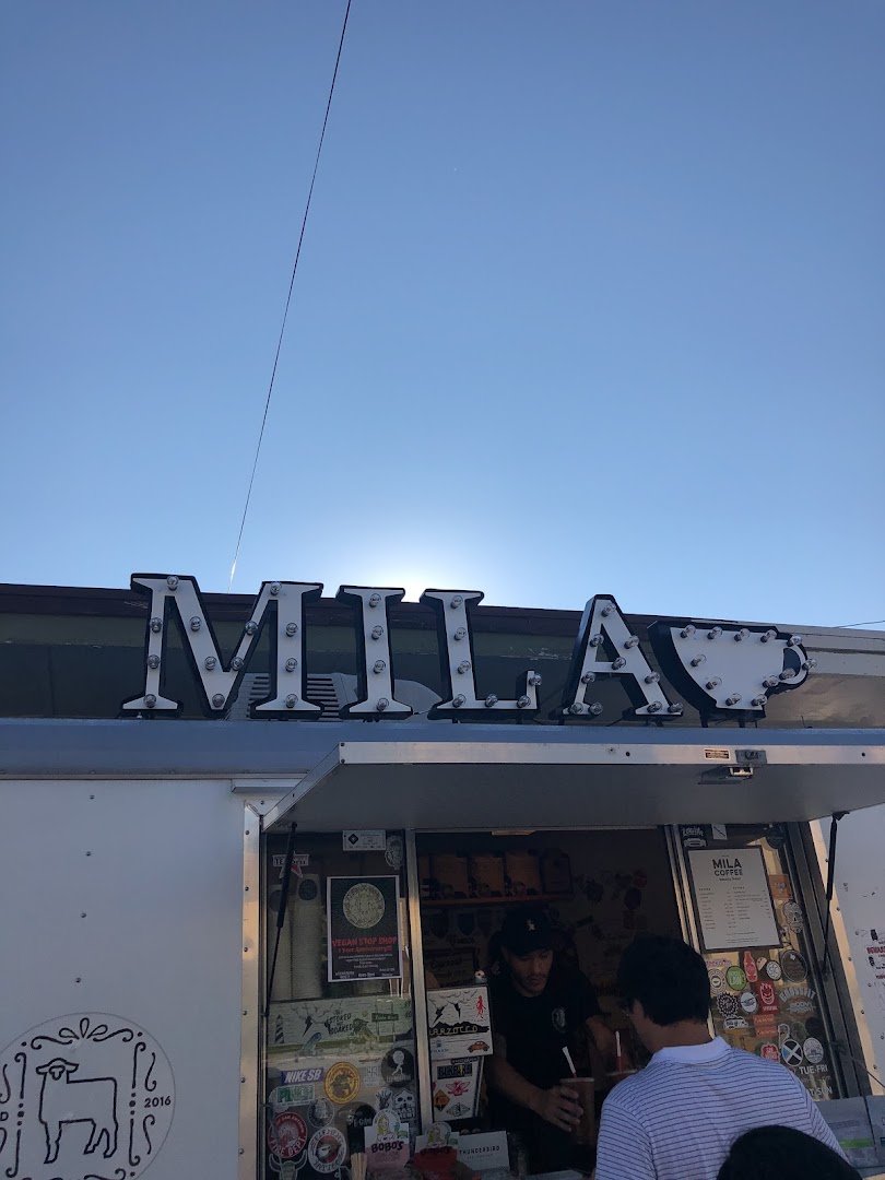 Storefront of Mila Coffee, specialty coffee shop in San Antonio
