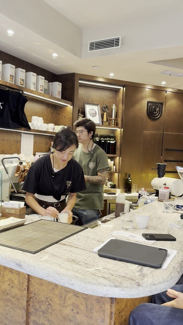 Interior of Urban Coffee Roaster, specialty coffee shop in Hong Kong